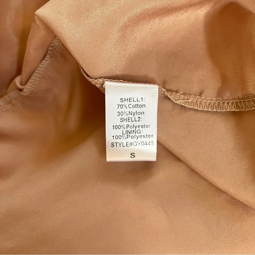 NWT Do+Be White Lace Maxi Dress w/ Spaghetti Straps, Slit, & Blush Pink Liner - Picture 10 of 16